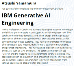 IBM GenAI Engineer