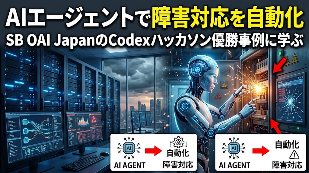AIエージェントで障害対応を自動化|SB OAI JapanのCodex優勝事例に学ぶ役割分担