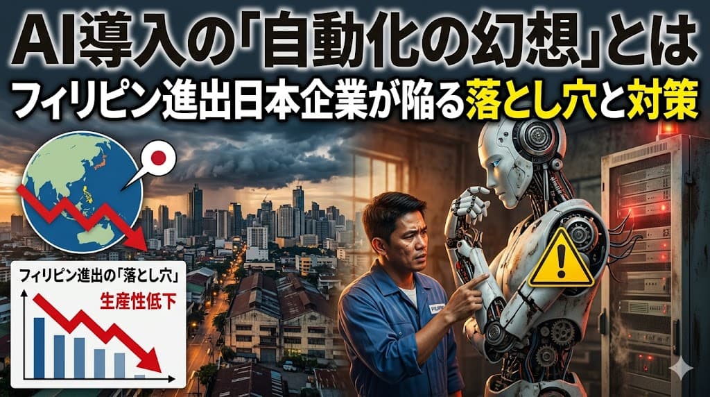 AI導入の「自動化の幻想」とは|フィリピン進出日本企業が陥る落とし穴と対策