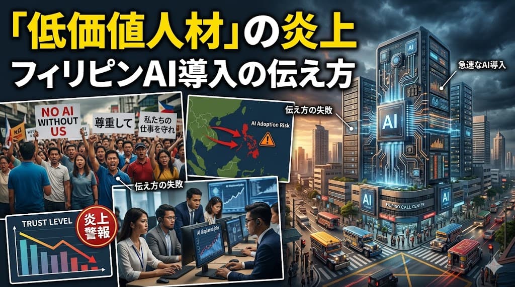 AI導入の失言で炎上しないために──フィリピン日本企業のための従業員への伝え方
