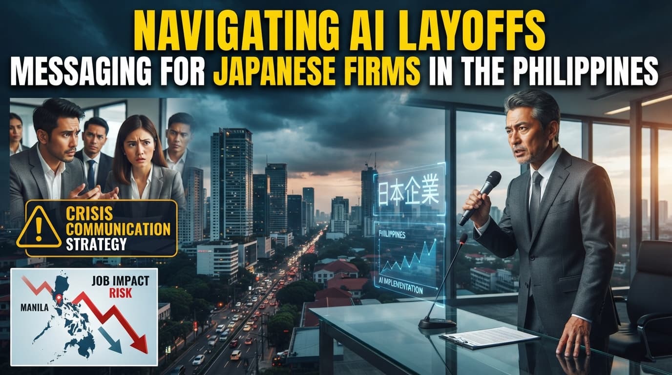 How to Talk About AI Layoffs Without Sparking a Backlash: Messaging for Japanese Firms in the Philippines