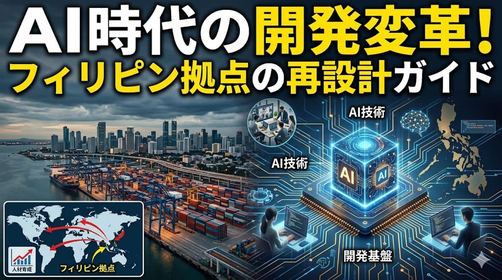 AI時代のソフトウェア開発変革:フィリピン拠点の人材育成と開発体制再設計