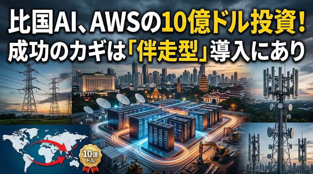 AWS10億ドル投資に学ぶ、フィリピンでのAI導入を成功させる伴走型の進め方