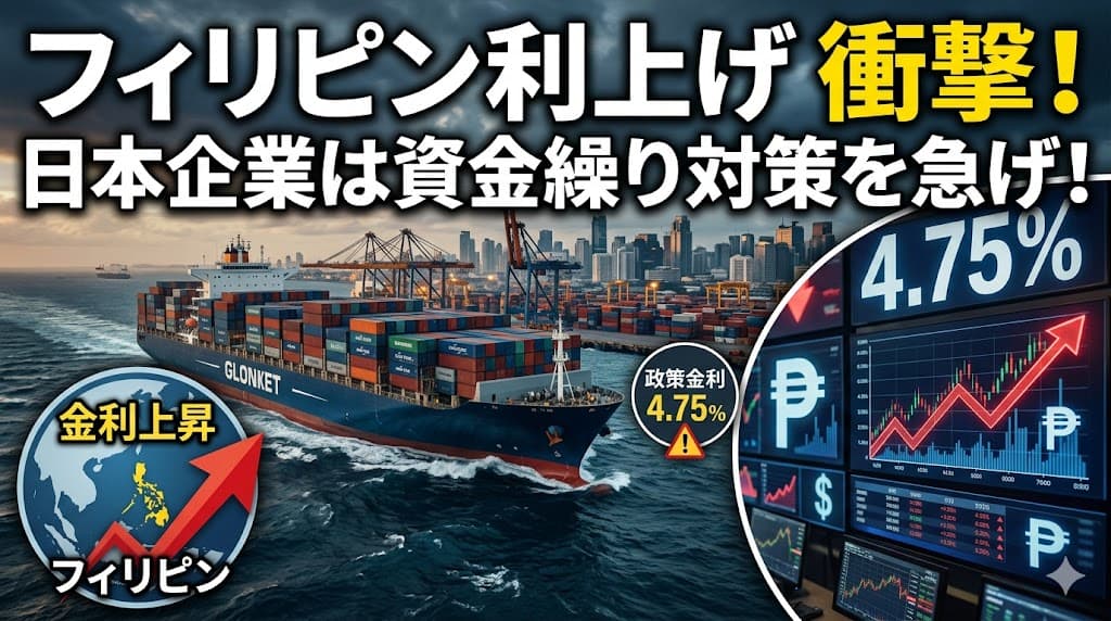 フィリピン中央銀行の利上げ(政策金利4.75%)を日本企業向けに解説|資金繰り対策