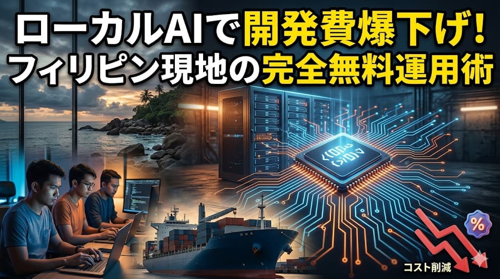 Claude Codeを無料で使う方法|フィリピン開発拠点のAIコスト削減術
