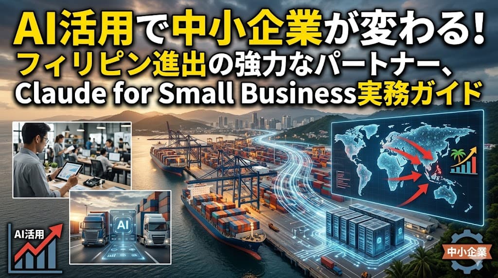 Claude for Small Businessで実現する中小企業のAI業務自動化|フィリピン進出ガイド