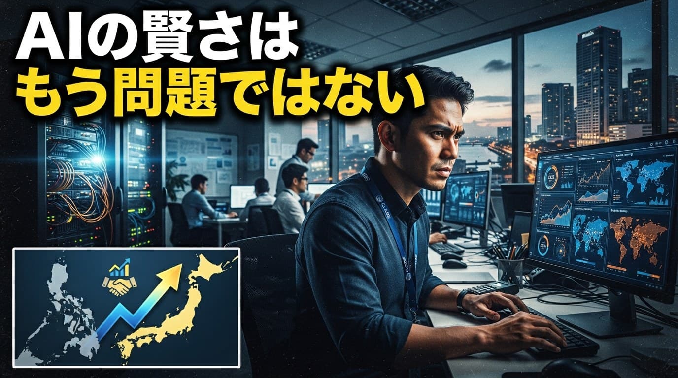 「賢さ」はもう制約ではない──AI業界の合言葉が変わったことの意味|フィリピン日系企業向けケーススタディ