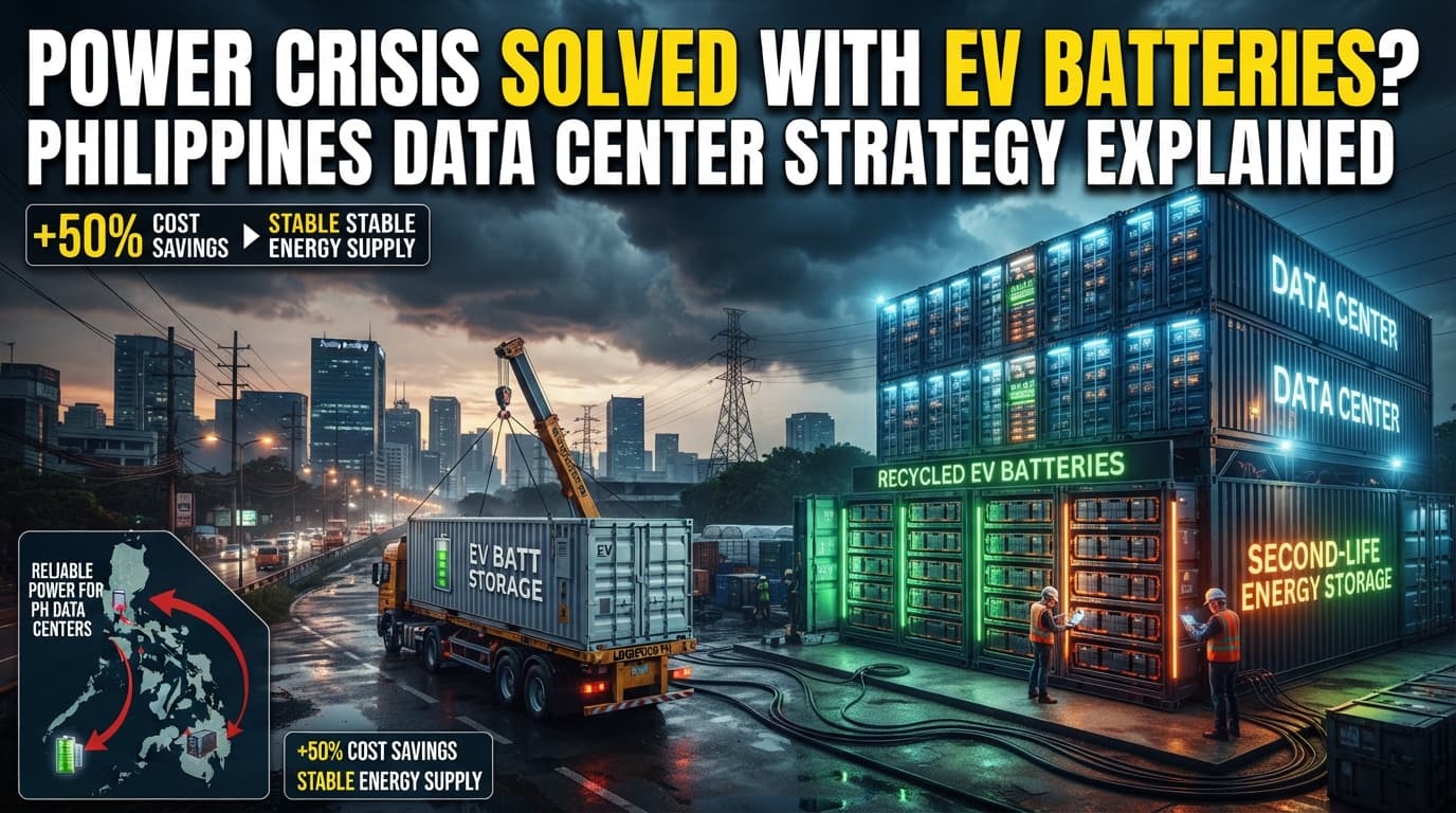 Solving the Power Crisis with Second-Life EV Batteries: A Data-Center Power Strategy for Companies in the Philippines