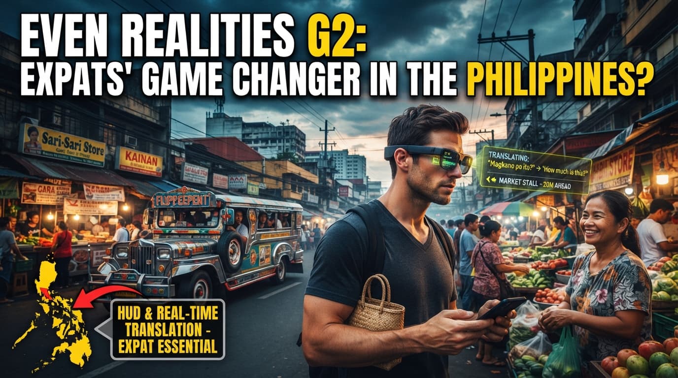 Putting the Even Realities G2 Smart Glasses to Work: A HUD and Translation Guide for Expats in the Philippines