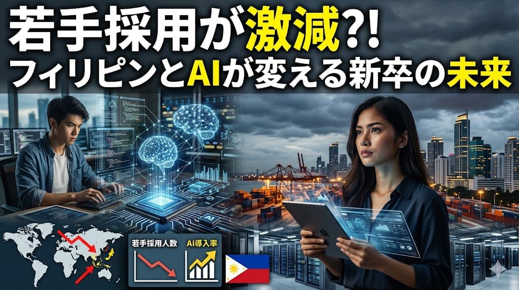 若手採用が静かに減る時代──フィリピン拠点で生成AIと人材育成を両立する実務ガイド