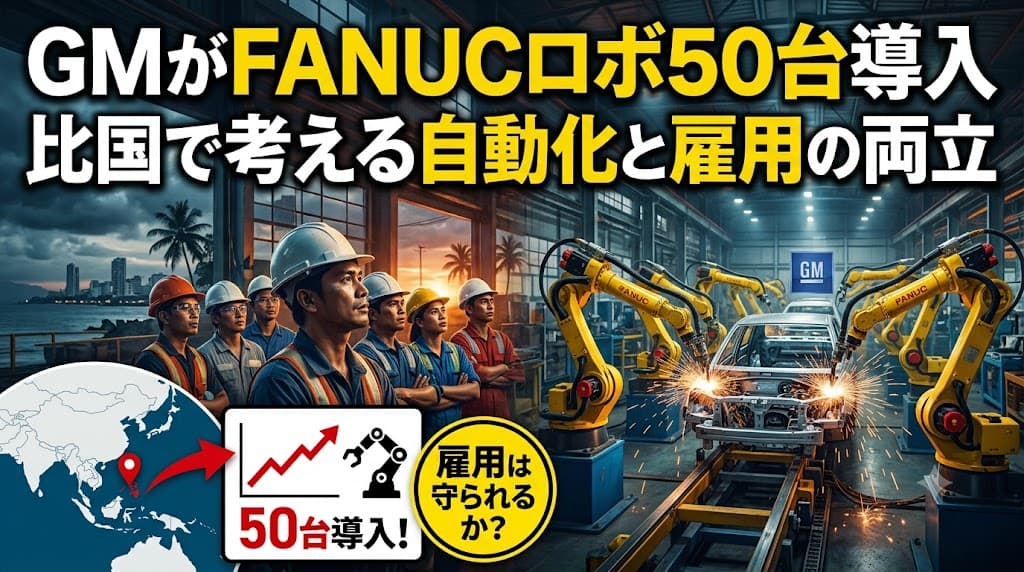 GMがFANUC製ロボット50台導入──フィリピンで考える業務自動化と雇用の両立