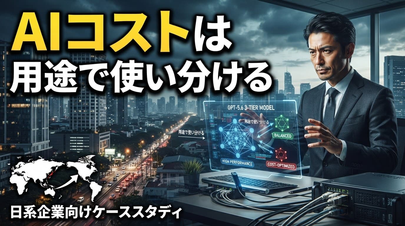 OpenAIの「GPT-5.6」3階層モデルに学ぶ:AIコストを用途で使い分ける調達設計|フィリピン日系企業向けケーススタディ