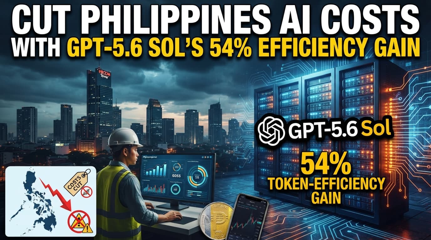 How to Cut AI Adoption Costs in the Philippines with GPT-5.6 Sol's 54% Token-Efficiency Gain