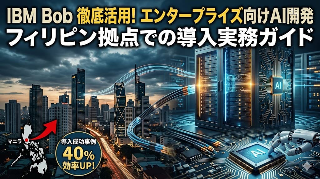 IBM Bobに学ぶエンタープライズAI開発支援:フィリピン日系企業の導入実務