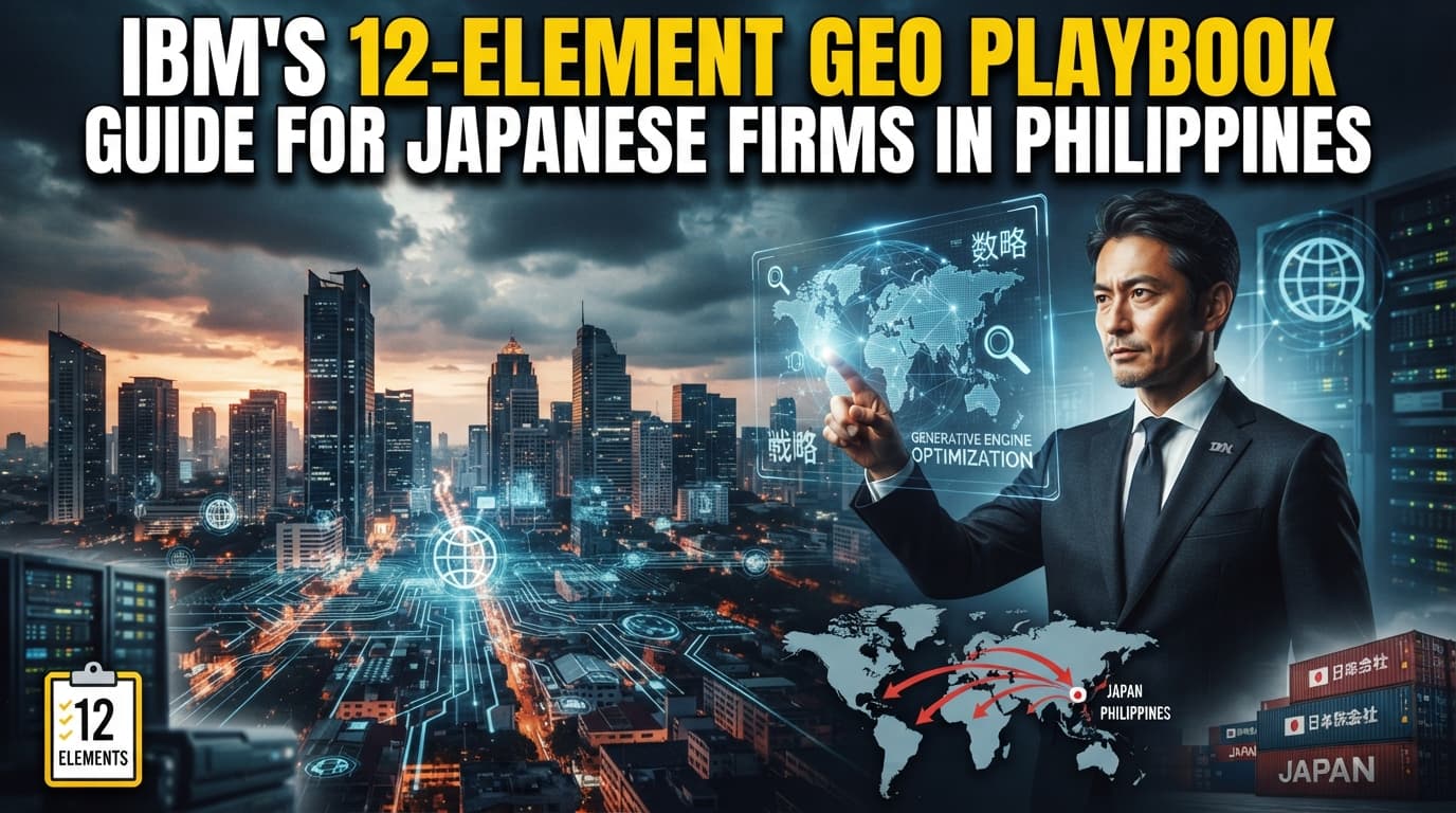 IBM's 12-Element GEO (Generative Engine Optimization) Playbook: A Practical Guide for Japanese Companies in the Philippines