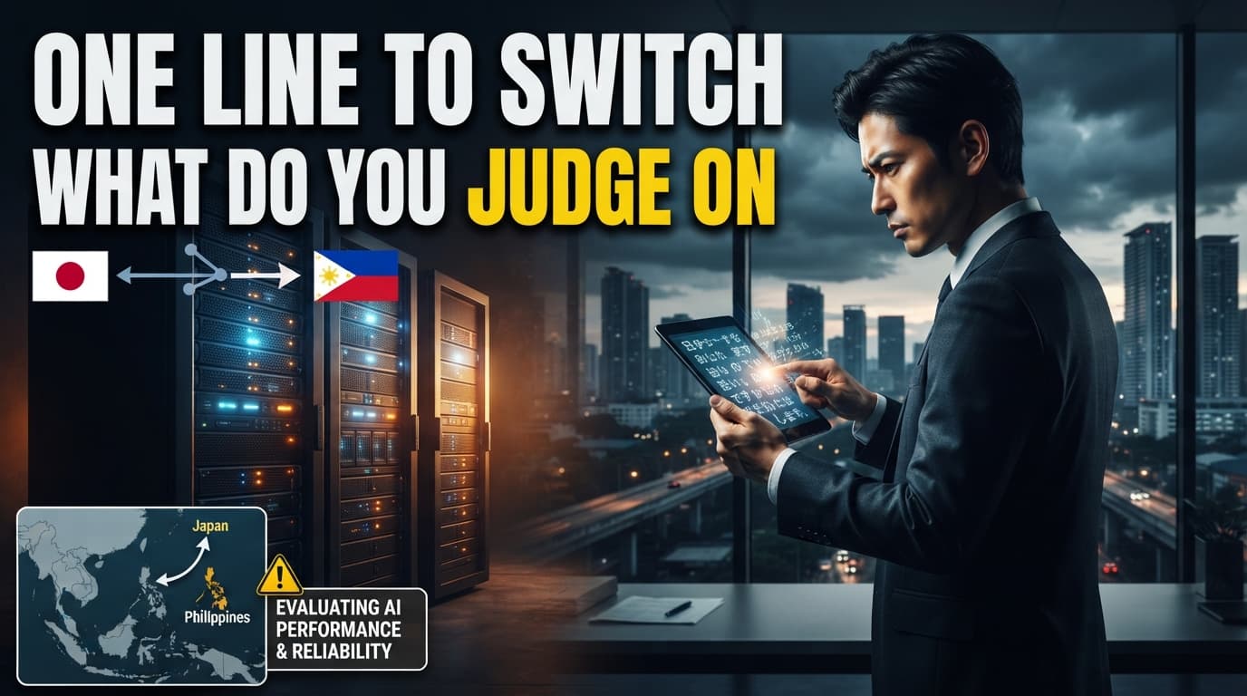 Judging an AI When Switching Takes One Line