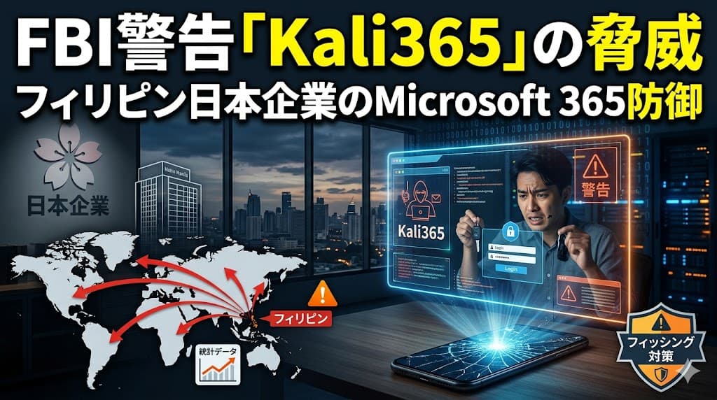 FBI警告の「Kali365」フィッシング対策|フィリピン進出日本企業のMicrosoft 365防御