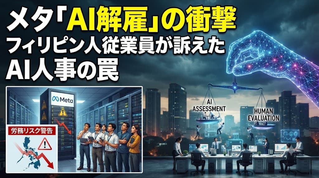 Meta「AI活用リストラ訴訟」に学ぶフィリピンのAI人事評価と労務リスク対策