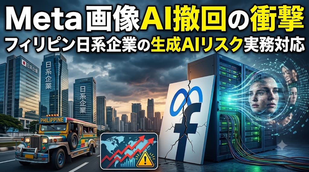 Meta「Muse Image」撤回に学ぶ、生成AIと肖像・個人情報リスク|在フィリピン日本企業の実務対応