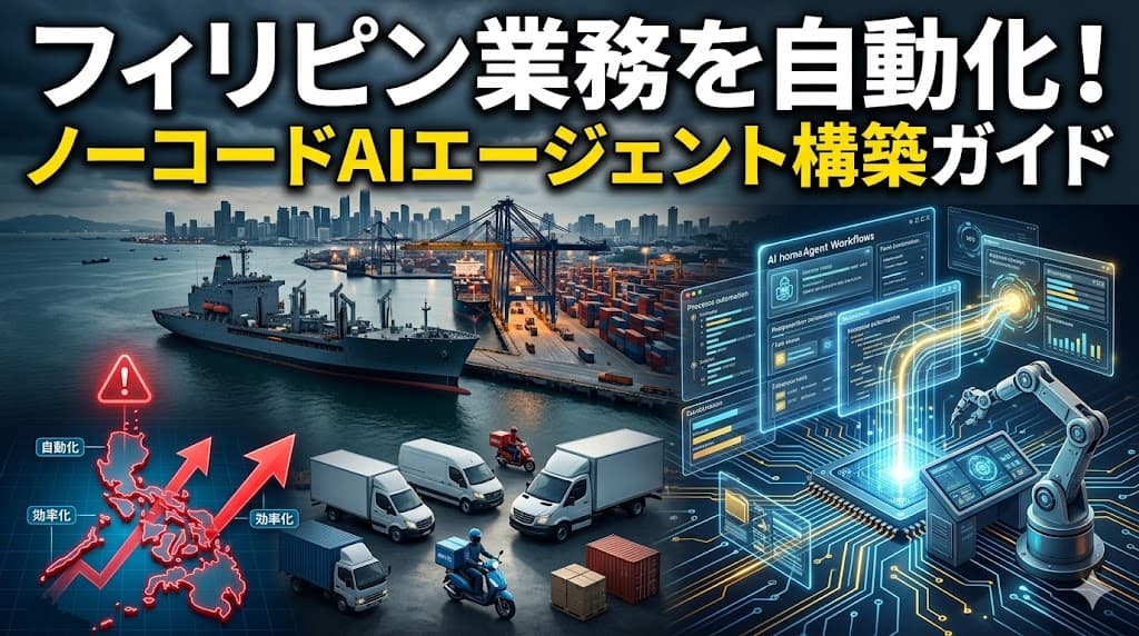 ノーコードAIエージェント構築ガイド|Toolhouseでフィリピン業務を自動化する方法