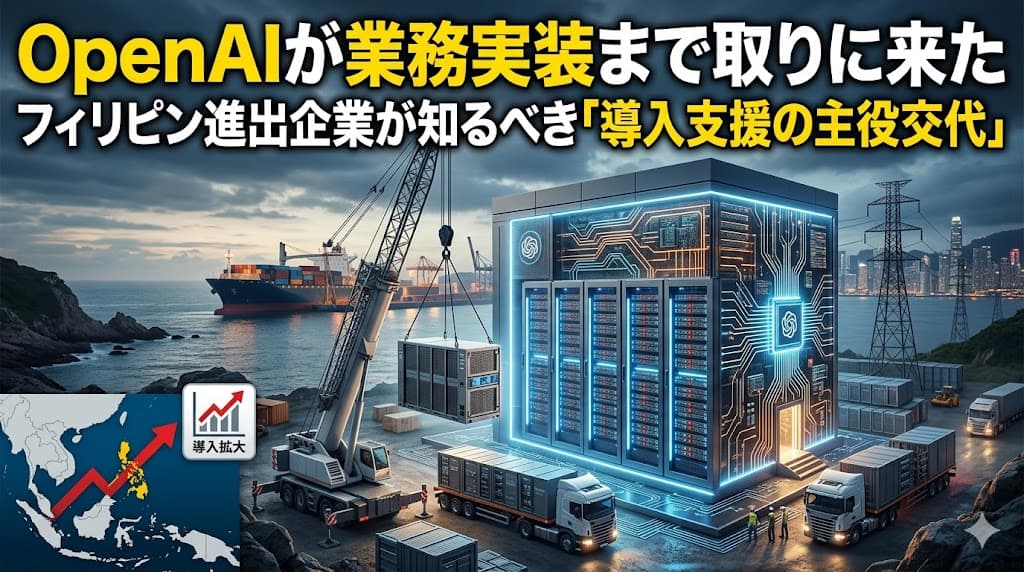OpenAIが業務実装まで参入:フィリピン進出日本企業のAI導入戦略