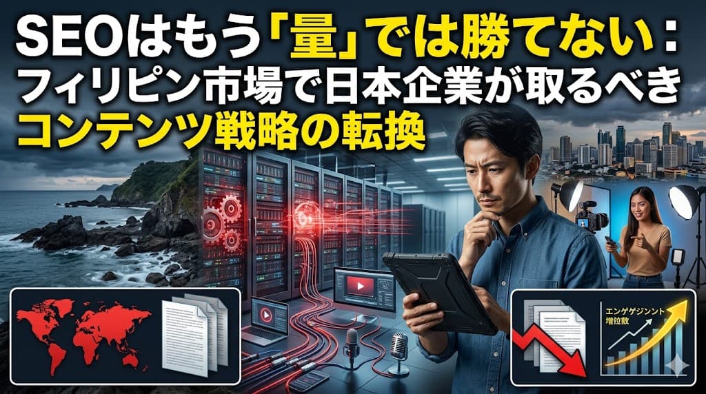SEOはもう量では勝てない:フィリピン市場で日本企業が取るべきAI検索時代のコンテンツ戦略