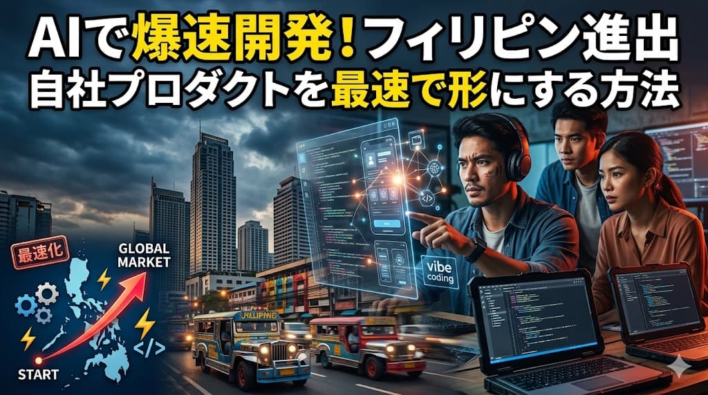 バイブコーディング実践ガイド:フィリピン進出企業がAIで業務ツールを最速で形にする方法