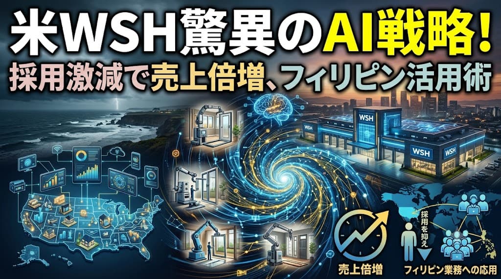 米West Shore HomeのAI活用術|採用を抑え売上倍増、フィリピン業務への応用